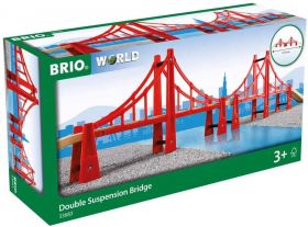 BRIO Ponte Sospeso a due Campate | Gioco in Legno