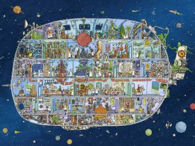 Puzzle 1500 Pezzi Heye Spaceship Adolfsson | Puzzle Composizione