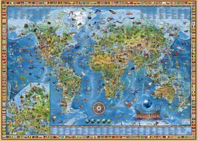Puzzle 2000 Pezzi Heye Mappa Vintage World | Puzzle Fantasy
