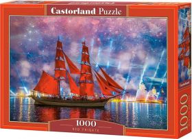 Puzzle 1000 pezzi Castorland Fregata Rossa | Puzzle Mare