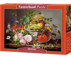 Puzzle 2000 pezzi Castorland Fiori e Cesto di Frutta | Puzzle Fiori