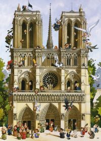 Puzzle 1000 pezzi Heye Vive Notre Dame!, Loup su ARSLUDICA.com