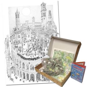 Puzzle Formiche 1000 pezzi Verona (Puzzle Fabio Vettori) su arsludica.com