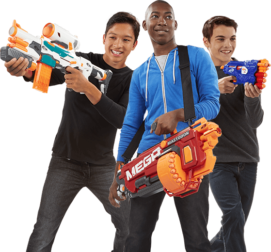 Scopri le armi giocattolo Blaster Nerf per bambini e per adulti